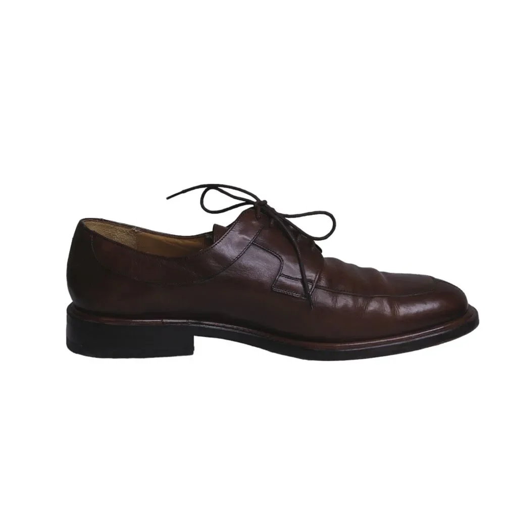 Mezlan Fiore Made in Spain Black Leather Split Toe Derby Dress Shoes Men's 9.5W